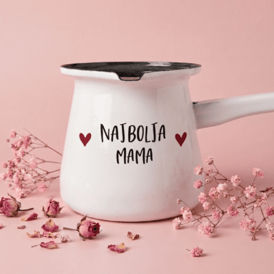 Emajlirana džezva "Najbolja mama"